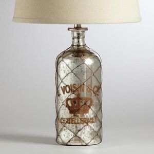 French mercury glass lamp